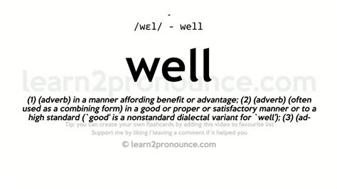 well intended definition.